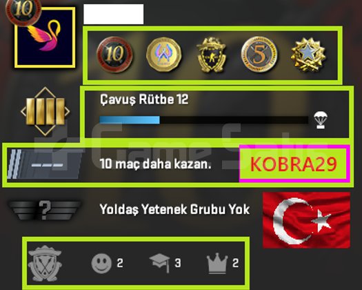 TR HESAP+ 5 MADALYA 141 WİN 376 SAAT