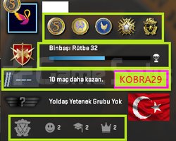 TR HESAP+ 5 MADALYA 68 WİN 748 SAAT