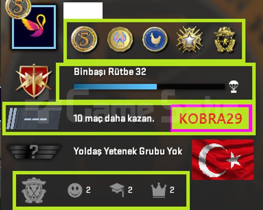 TR HESAP+ 5 MADALYA 68 WİN 748 SAAT