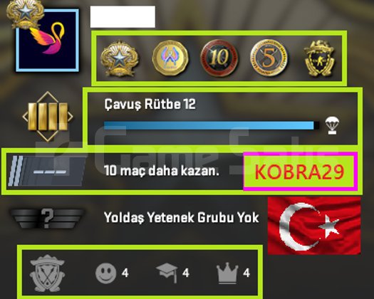 TR HESAP+ 5 MADALYA 151 WİN 399 SAAT