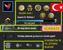 TR HESAP+ 6 MADALYA 135 WİN 682 SAAT