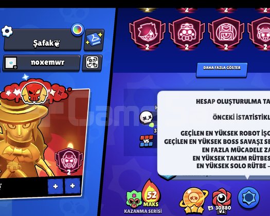 Brawl Stars Mainlik Hesap