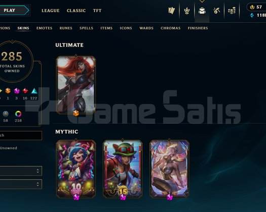 TR 285 SKIN! PLAT 2! 595 LVL! MAİL DEVİR