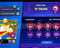 BRAWL STARS 74K 106 KARAKTERLİ HESAP