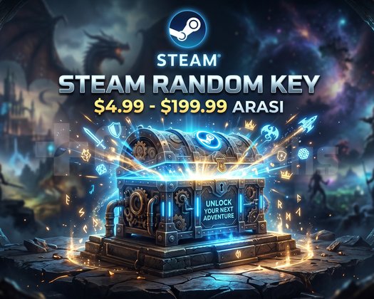 Steam Random Key 4.99 - 200 Dolar