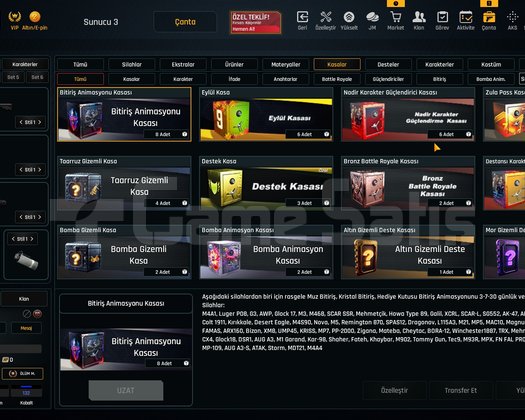 37K Materyalli 59 Seviye Zula Hesabı