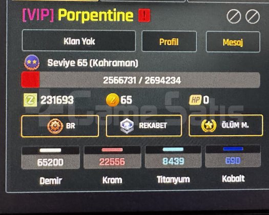 MAİLSİZ +7 MÜKEMMEL HESAP