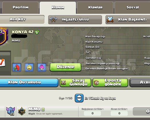 20 Seviye Klan