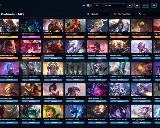 TR / 172 LVL + 142+3 SKİN + Derecesiz