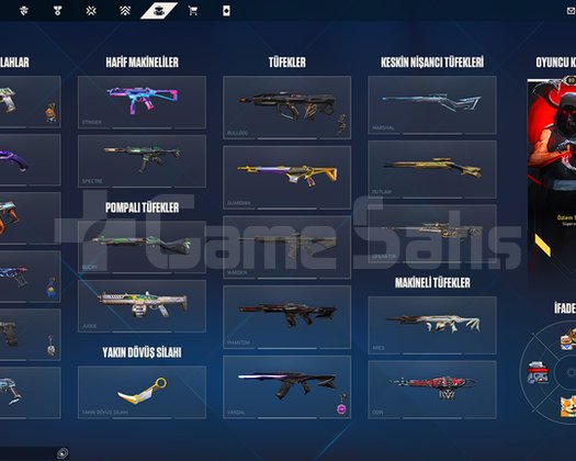94 Skin | 8 Bıçak | 17 Vandal 9 Phantom
