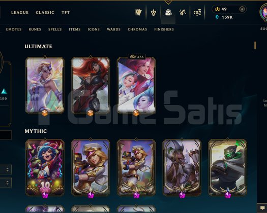 EUW | 498 SKİN UNRANKED | MAİL ONAYSIZ