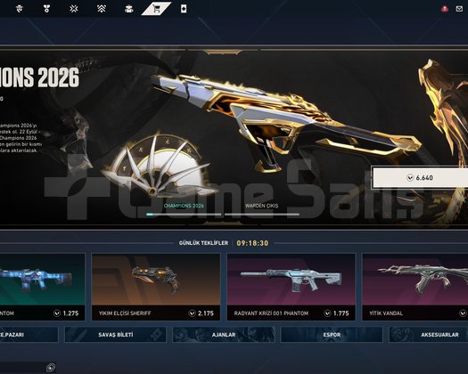 Valorant Bol skinli Ascendant 3 Hesap
