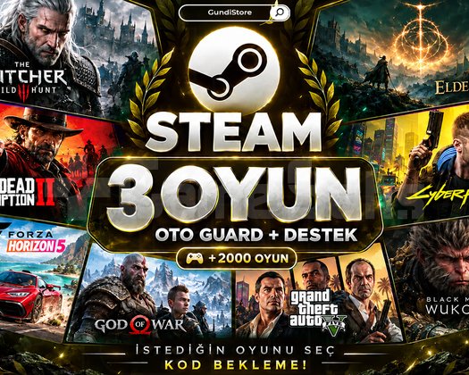 İstediğiniz 3 Oyun OTOMATİK TESLİMAT