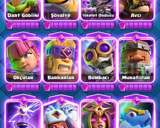 Clash royale 13.000 kupa içi dopdolu hes