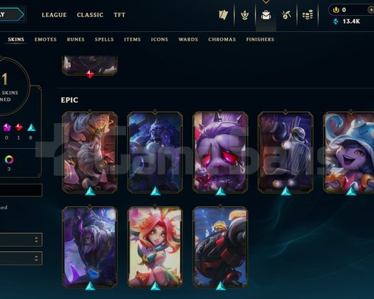 TR - GOLD II - 76 CHAMP - 12 SKINS