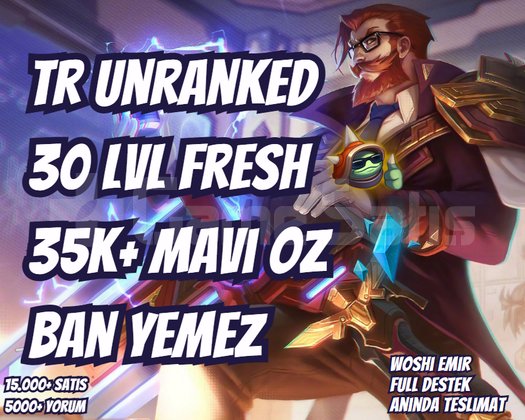 BAN YEMEZ! TR 35K+ MAVİ ÖZ VIP 30 LEVEL