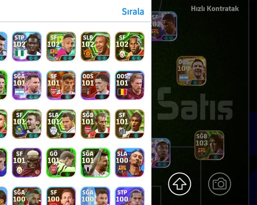 3220KGLİ 110 MESSİ 110 HAZARD 105 RONALD