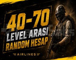 DOLU / 40-70 LEVEL GARANTİLİ HESAPLAR
