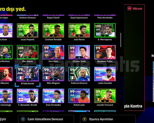 EFOOTBALL XBOX FULL YENİ KARTLAR