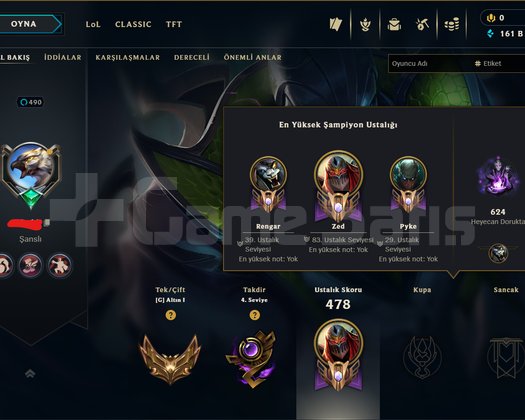1 MİLYON ZEDLİ 112 SKIN YÜKSEK ELO MATCH