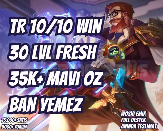 TR RANKED HAZIR 10/10 WIN 45K+ M.Ö FRESH