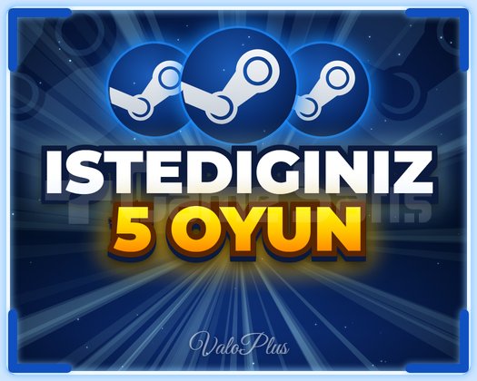 İSTEDİĞİNİZ 5 OYUN | STEAM + GARANTİ