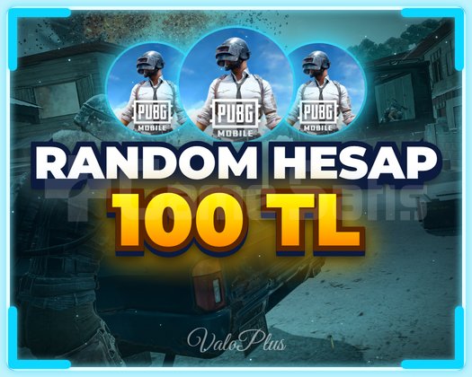100 TL PUBG RANDOM HESAP | VİP