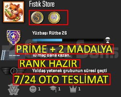 OTO | PRİME + 2+MADALYA + RANK HAZIR !!