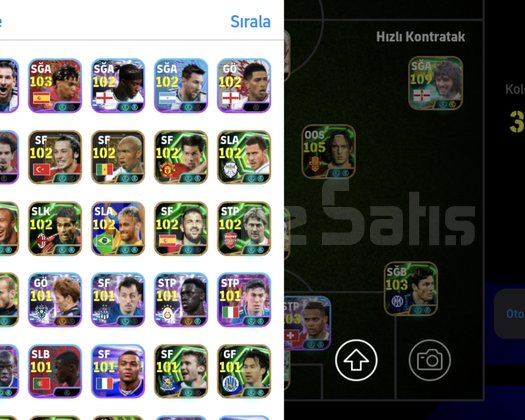 EfootballPes Hesabı 3258+