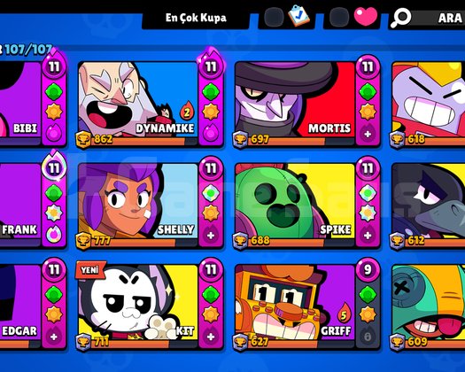 43K Kupalı Full Brawl Stars Hesabı
