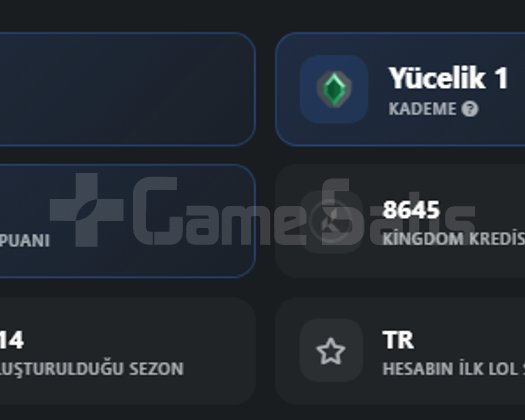 Skinli Dolu Yücelik 1 Satılık Valorant
