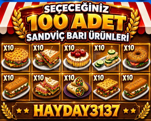 SANDVİÇ BARI ÜRÜNLERİ