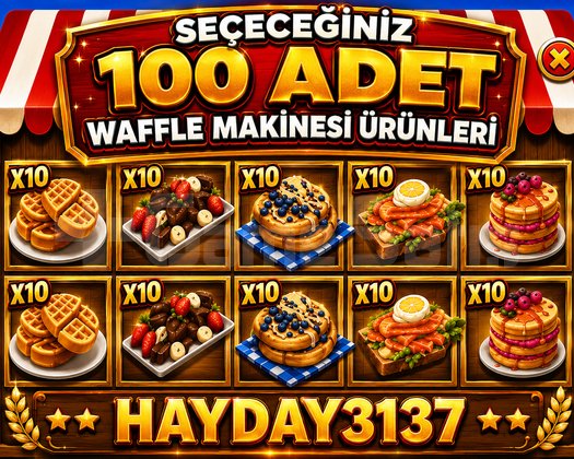 WAFFLE MAKİNESİ ÜRÜNLERİ