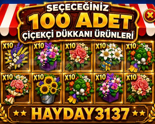 ÇİÇEKÇİ DÜKKANI ÜRÜNLERİ