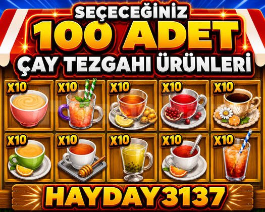 ÇAY TEZGAHI ÜRÜNLERİ