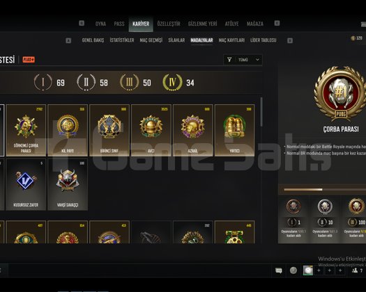 PUBG FULL GELİŞTİRİLEBİLİR HESAP