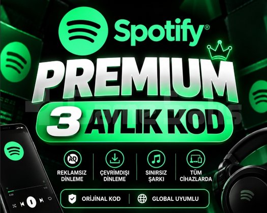 3 AYLIK SPOTİFY PREMİUM KENDİ HESABINIZA