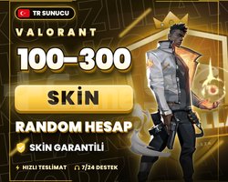 TR | 100-300 SKİN GARANTİLİ RANDOM HESAP