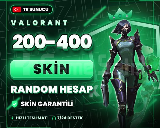 TR | 200-400 SKİN GARANTİLİ RANDOM HESAP
