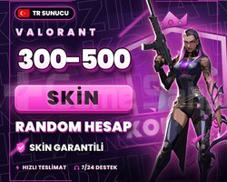 TR | 300-500 SKİN GARANTİLİ RANDOM HESAP