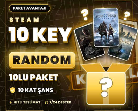 STEAM RANDOM KEY | 10LU PAKET