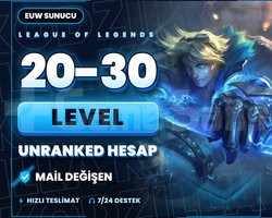 EUW SUNUCU | 20-30 LVL | MAİL DEĞİŞEN
