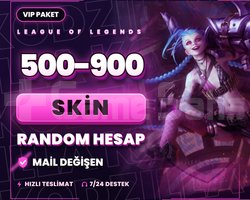 VIP 500-900 SKIN LOL MAİL DEĞİŞEN RANDOM