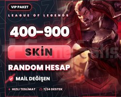 VIP 400-900 SKIN LOL MAİL DEĞİŞEN RANDOM