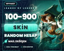 VIP 100-900 SKIN LOL MAİL DEĞİŞEN RANDOM