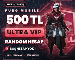500 TL PUBG RANDOM HESAP | ULTRA VİP