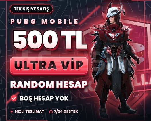 500 TL PUBG RANDOM HESAP | ULTRA VİP