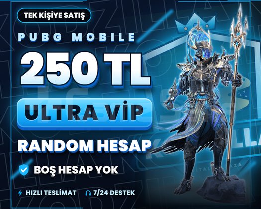 250 TL PUBG RANDOM HESAP | ULTRA VİP