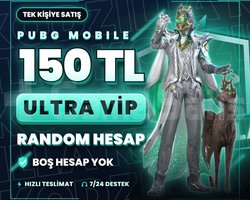 150 TL PUBG RANDOM HESAP | ULTRA VİP