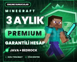 MINECRAFT 3 AYLIK PREMIUM + GARANTİ